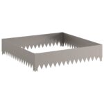vidaXL Obrubník trávnika 4 pcs 100 x 100 x 20 cm Oceľ Hrdzavý – Obrázok 4