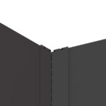 vidaXL Obrubník trávnika 100 x 100 x 35 cm Oceľ Čierna – Obrázok 5
