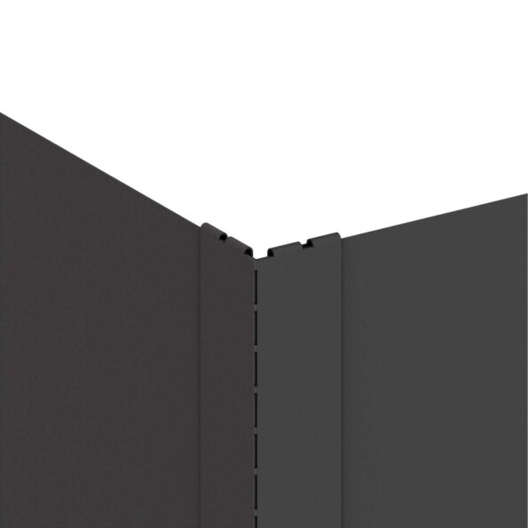 vidaXL Obrubník trávnika 100 x 100 x 35 cm Oceľ Čierna – Obrázok 5