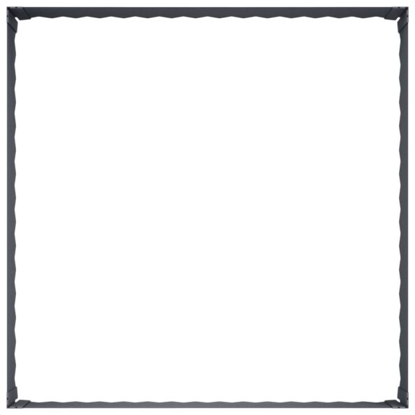 vidaXL Obrubník trávnika 100 x 100 x 35 cm Oceľ Antracitová – Obrázok 4