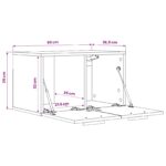 vidaXL Nástenná skrinka 60 x 36,5 x 35 cm Kompozitné drevo Dub artisan – Obrázok 7