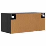 vidaXL Nástenná skrinka Nástenná montáž Čierny dub 80 x 36,5 x 35 cm – Obrázok 4