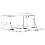 vidaXL Nástenná skrinka Nástenná montáž Čierny dub 80 x 36,5 x 35 cm – Obrázok 6