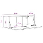 vidaXL Nástenná skrinka Čierny dub 100 x 36,5 x 35 cm Kompozitné drevo – Obrázok 6