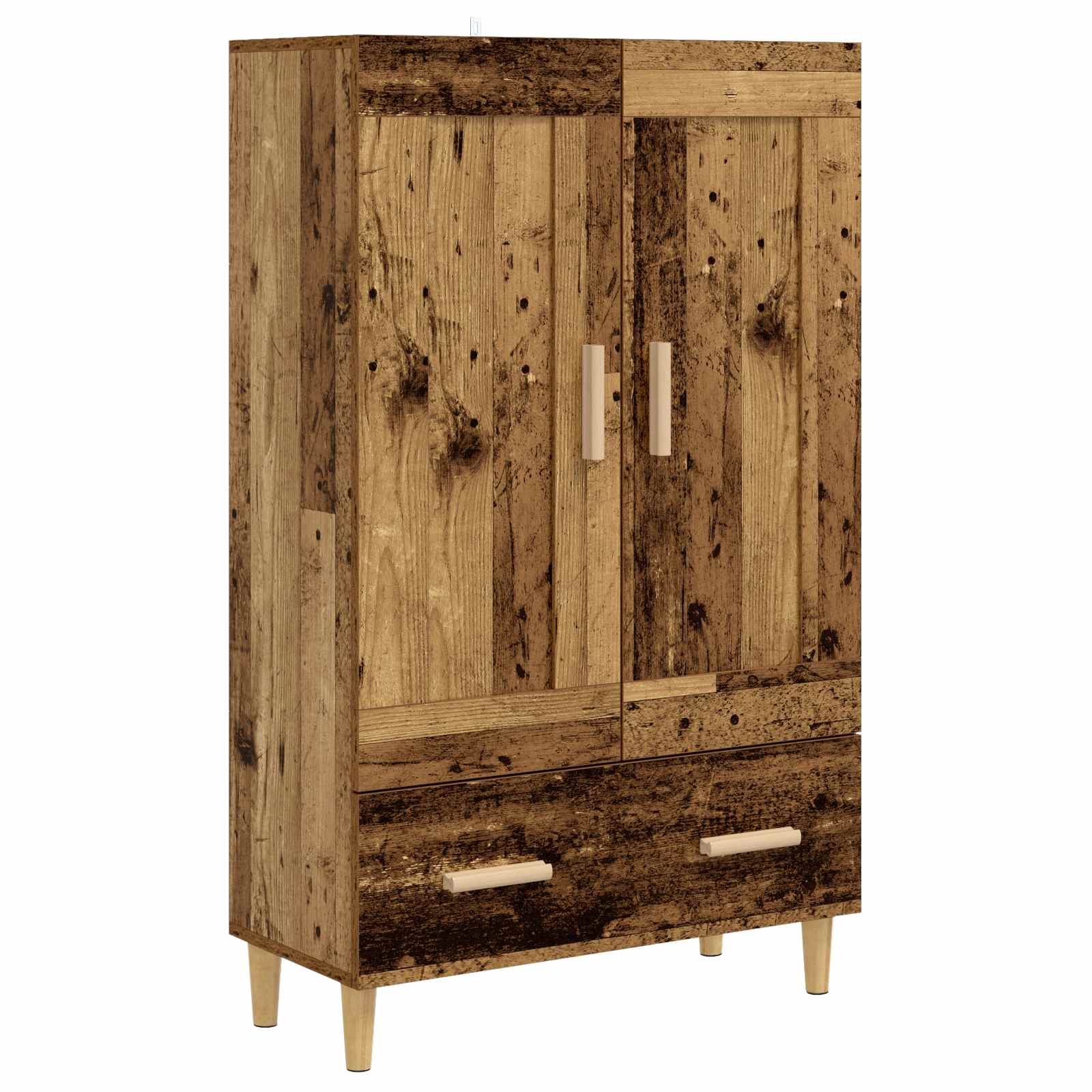 8009849_1.jpg vidaXL Highboard Staré drevo 70 x 31 x 115 cm Kompozitné drevo – Obrázok 1