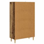 vidaXL Highboard Staré drevo 70 x 31 x 115 cm Kompozitné drevo – Obrázok 4