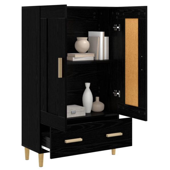 vidaXL Highboard Čierny dub 70 x 31 x 115 cm Kompozitné drevo – Obrázok 2