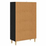 vidaXL Highboard Čierny dub 70 x 31 x 115 cm Kompozitné drevo – Obrázok 4