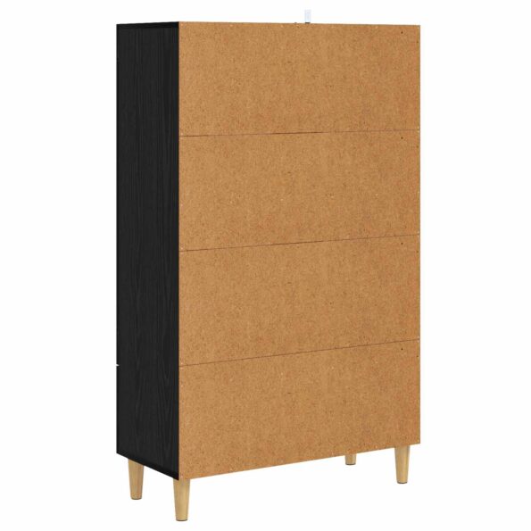vidaXL Highboard Čierny dub 70 x 31 x 115 cm Kompozitné drevo – Obrázok 4