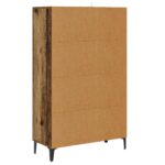 vidaXL Highboard Staré drevo 70 x 31 x 115 cm Kompozitné drevo – Obrázok 4