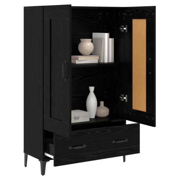 vidaXL Highboard Čierny dub 70 x 31 x 115 cm Kompozitné drevo – Obrázok 2