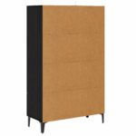 vidaXL Highboard Čierny dub 70 x 31 x 115 cm Kompozitné drevo – Obrázok 4