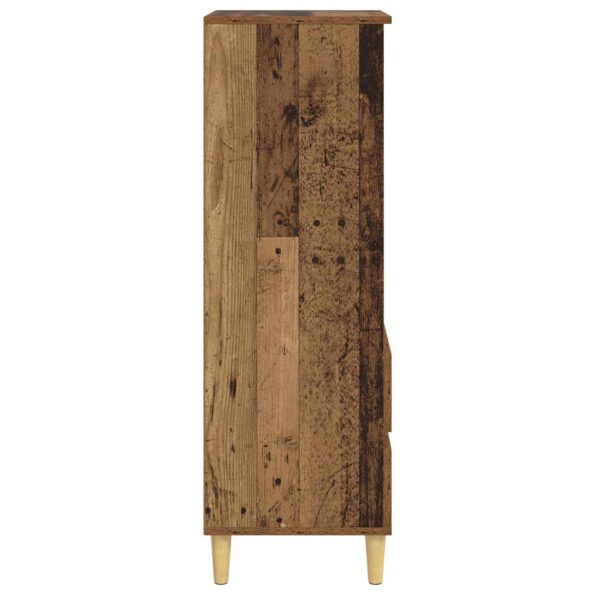 vidaXL Highboard Staré drevo 40 x 36 x 110 cm Kompozitné drevo – Obrázok 3