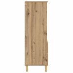 vidaXL Highboard Dub artisan 40 x 36 x 110 cm Kompozitné drevo – Obrázok 3