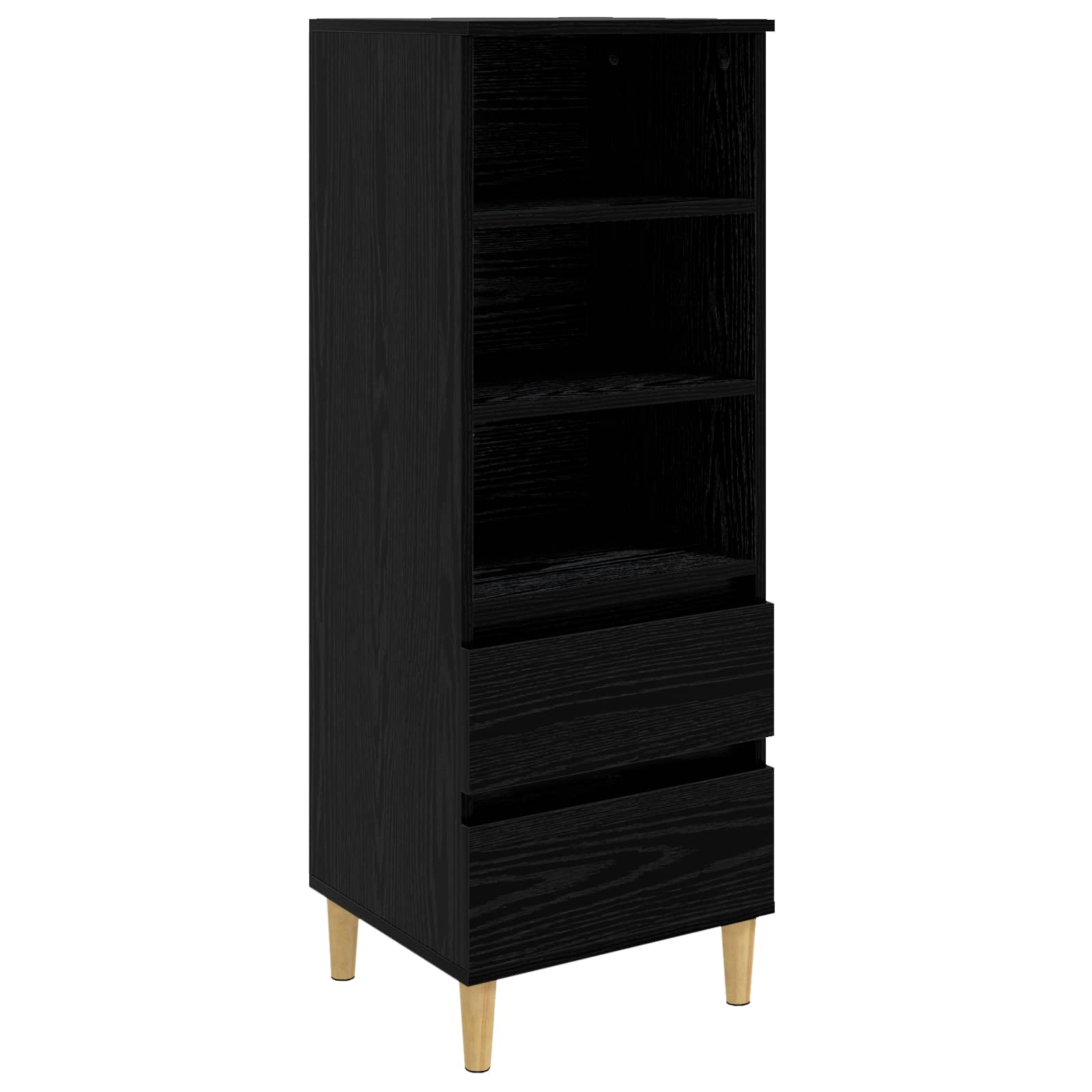 8009867_1.jpg vidaXL Highboard Čierny dub 40 x 36 x 110 cm Kompozitné drevo – Obrázok 1