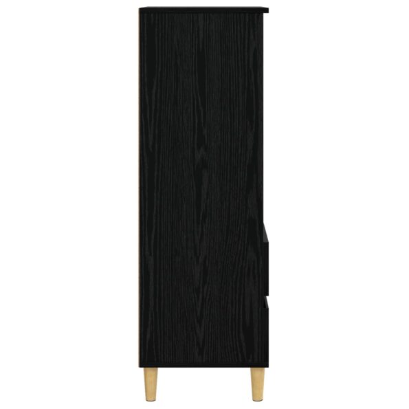 vidaXL Highboard Čierny dub 40 x 36 x 110 cm Kompozitné drevo – Obrázok 3