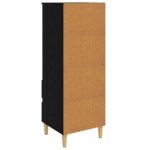 vidaXL Highboard Čierny dub 40 x 36 x 110 cm Kompozitné drevo – Obrázok 4