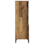 vidaXL Highboard Staré drevo 40 x 36 x 110 cm Kompozitné drevo – Obrázok 3