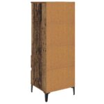 vidaXL Highboard Staré drevo 40 x 36 x 110 cm Kompozitné drevo – Obrázok 4