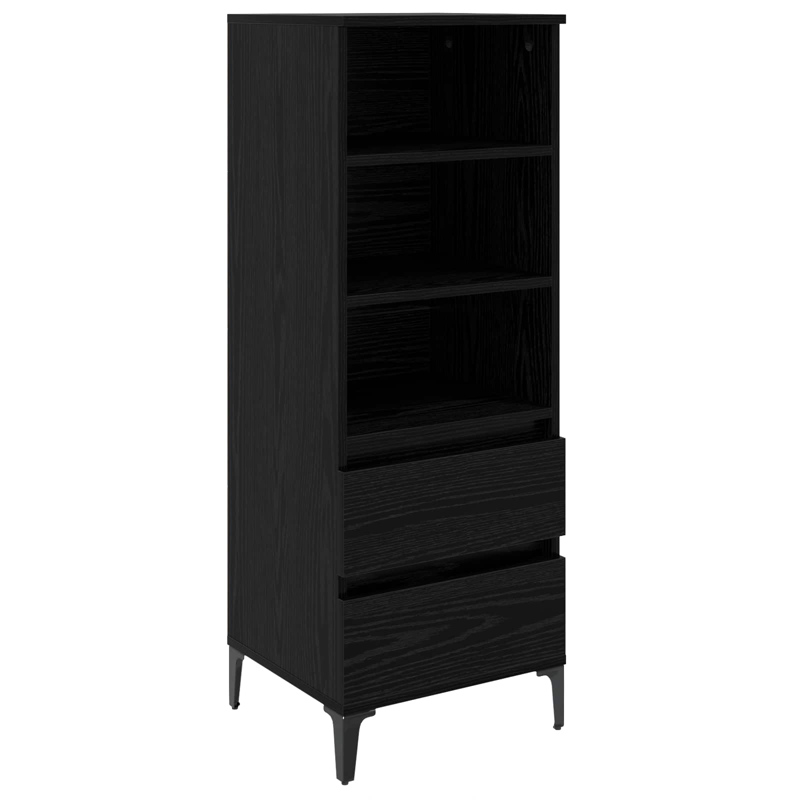 8009875_1.jpg vidaXL Highboard Čierny dub 40 x 36 x 110 cm Kompozitné drevo – Obrázok 1