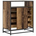 vidaXL Zásuvkový kabinet 4-Šuplík Staré drevo 70 x 41 x 83,5 cm – Obrázok 4