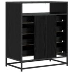 vidaXL Zásuvkový kabinet 4-Šuplík Čierny dub 70 x 41 x 83,5 cm – Obrázok 4