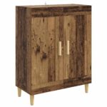 vidaXL Servírovacia skriňa Staré drevo 69,5 x 34 x 90 cm