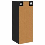 vidaXL Nástenná skrinka Čierny dub 34,5 x 34 x 90 cm Kompozitné drevo – Obrázok 4