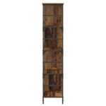 vidaXL Regál na knihy Staré drevo 78,5 x 33 x 153 cm kov PB – Obrázok 3