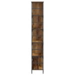 vidaXL Regál na knihy Staré drevo 78,5 x 33 x 188,5 cm kov PB – Obrázok 3