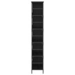 vidaXL Regál na knihy Čierny dub 78,5 x 33 x 188,5 cm kov PB – Obrázok 3