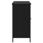 vidaXL Servírovacia skriňa Čierny dub 100 x 35 x 70 cm – Obrázok 3