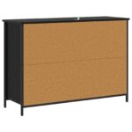 vidaXL Servírovacia skriňa Čierny dub 100 x 35 x 70 cm – Obrázok 4