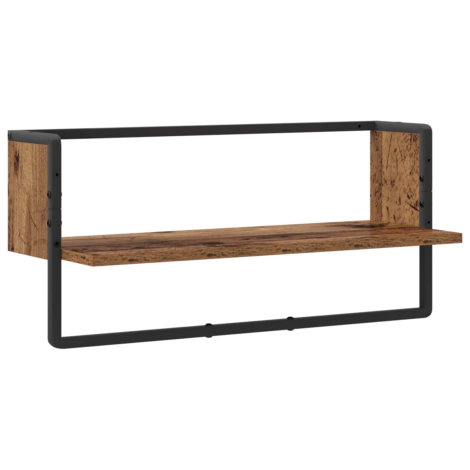 8010907_1.jpg vidaXL Stenná polica Nástenná montáž Staré drevo 65 x 25 x 30 cm – Obrázok 1