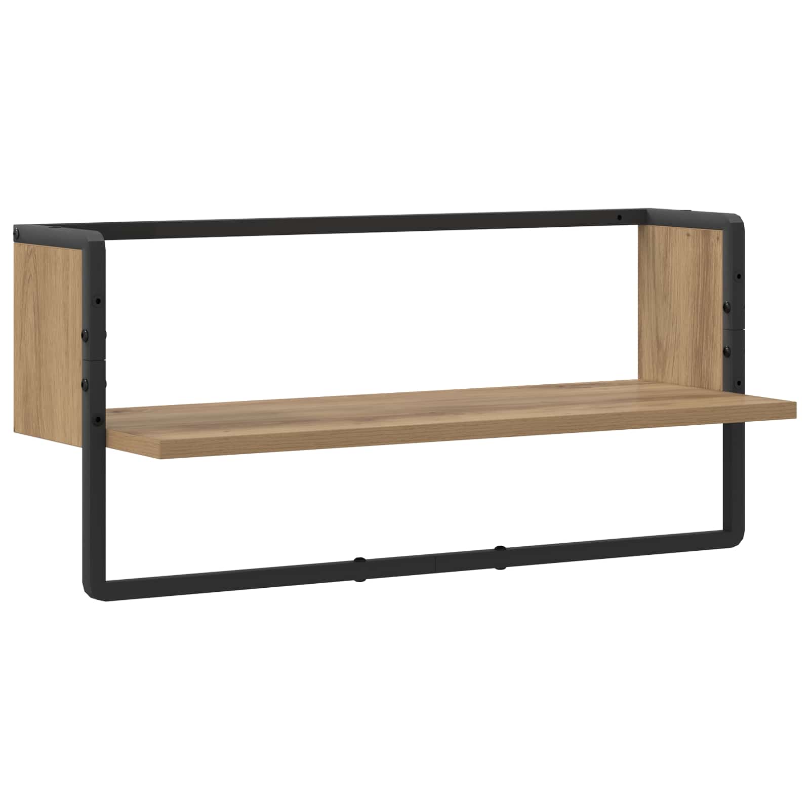8010908_1.jpg vidaXL Stenná polica Nástenná montáž Dub artisan 65 x 25 x 30 cm – Obrázok 1
