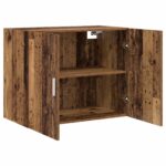 vidaXL Nástenná skrinka Staré drevo 80 x 42,5 x 64 cm Kompozitné drevo – Obrázok 2