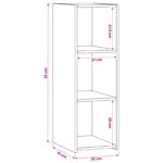 vidaXL Servírovacia skriňa Dub artisan 30 x 41 x 93 cm – Obrázok 7