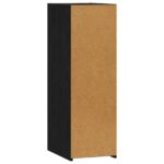 vidaXL Servírovacia skriňa Čierny dub 30 x 41 x 93 cm Kompozitné drevo – Obrázok 4