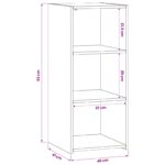 vidaXL Servírovacia skriňa Čierny dub 40 x 41 x 93 cm Kompozitné drevo – Obrázok 6