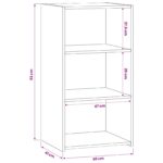 vidaXL Servírovacia skriňa Staré drevo 50 x 41 x 93 cm – Obrázok 6