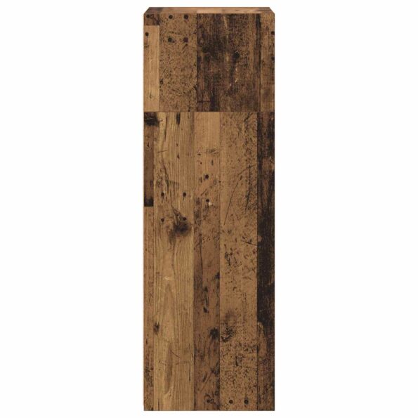 vidaXL Highboard Staré drevo 30 x 41 x 124 cm Kompozitné drevo – Obrázok 3