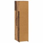 vidaXL Highboard Staré drevo 30 x 41 x 124 cm Kompozitné drevo – Obrázok 4