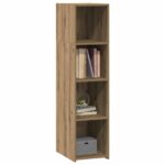 vidaXL Highboard Dub artisan 30 x 41 x 124 cm Kompozitné drevo – Obrázok 2