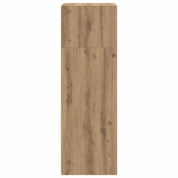 vidaXL Highboard Dub artisan 30 x 41 x 124 cm Kompozitné drevo – Obrázok 3