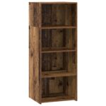 vidaXL Highboard Staré drevo 50 x 41 x 124 cm Kompozitné drevo