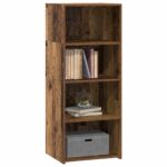 vidaXL Highboard Staré drevo 50 x 41 x 124 cm Kompozitné drevo – Obrázok 2