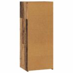 vidaXL Highboard Staré drevo 50 x 41 x 124 cm Kompozitné drevo – Obrázok 4