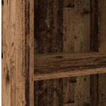 vidaXL Highboard Staré drevo 50 x 41 x 124 cm Kompozitné drevo – Obrázok 5