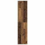 vidaXL Highboard Staré drevo 30 x 41 x 185 cm Kompozitné drevo – Obrázok 3