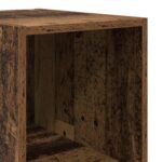 vidaXL Highboard Staré drevo 30 x 41 x 185 cm Kompozitné drevo – Obrázok 5